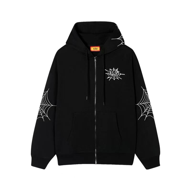 AFGK Spider Web Print Cardigan Jacket