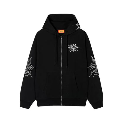 AFGK Spider Web Print Cardigan Jacket