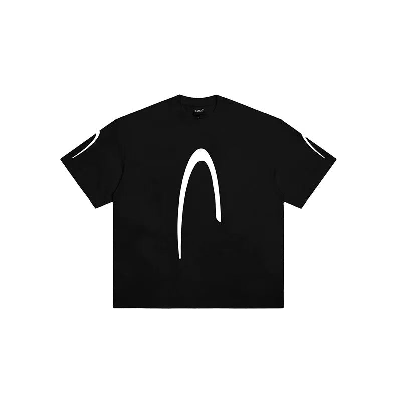 ACHOCK Street Wear Simple Basic Printed T-shirt