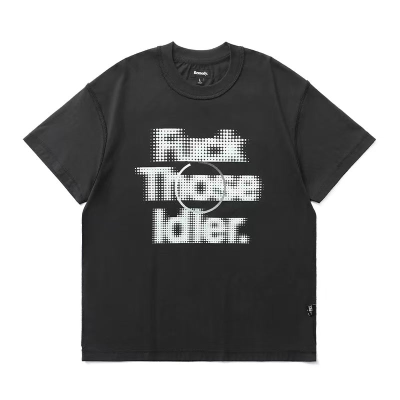 REMEDY Message Print Shor-sleeve T-shirt