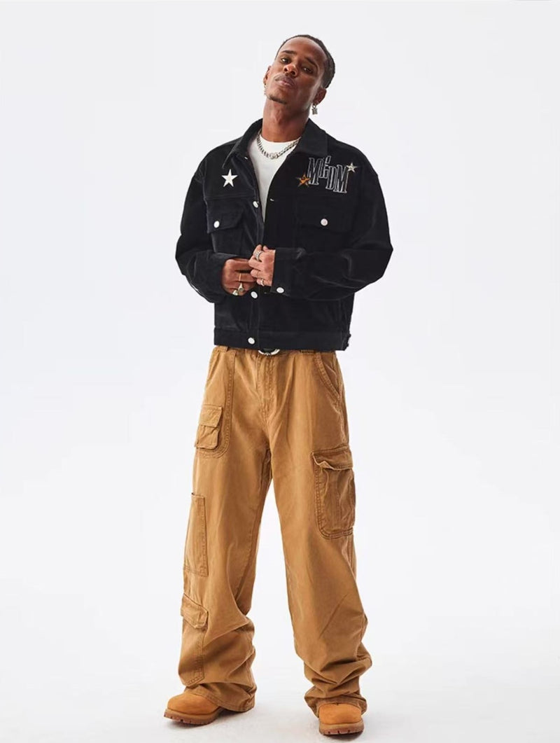 MEDM Star Patch Corduroy Jacket