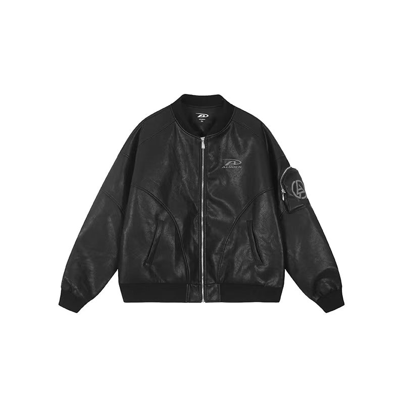 ACHOCK Retro PU Leather Motorcycle Leather Jacket