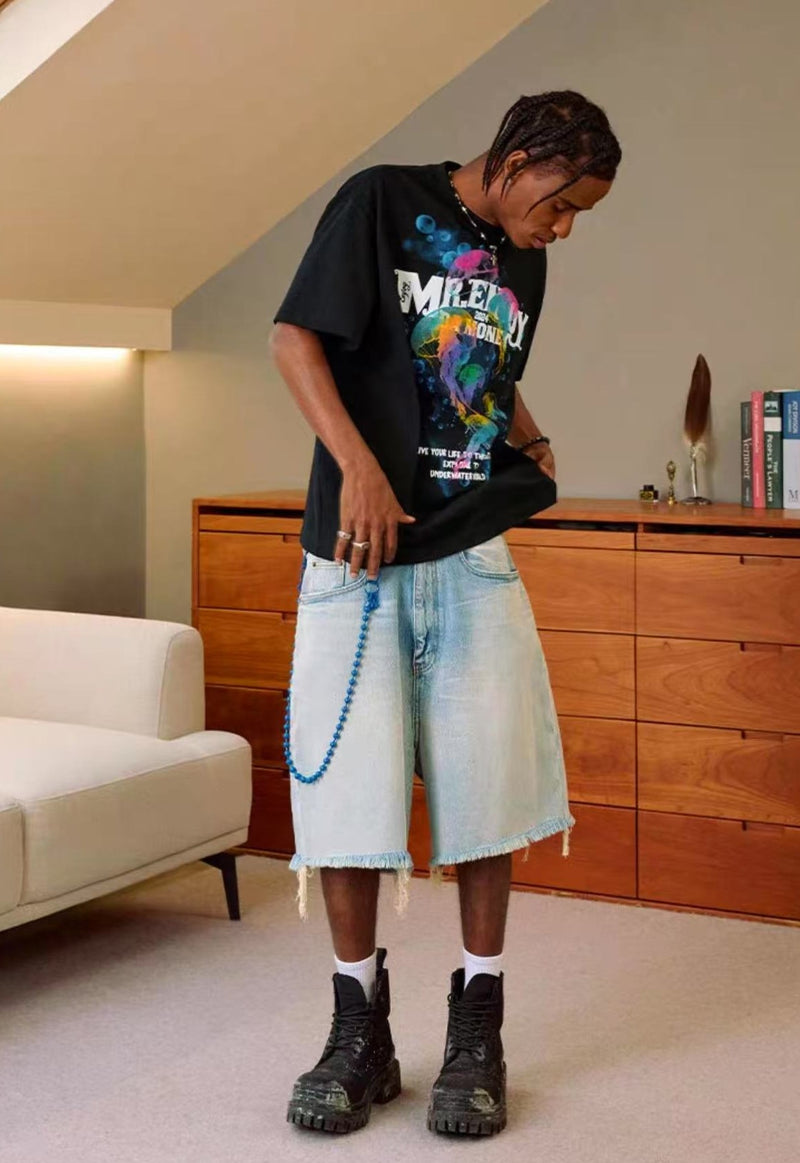 MEDM Gradient Jellyfish Short-sleeved T-shirt