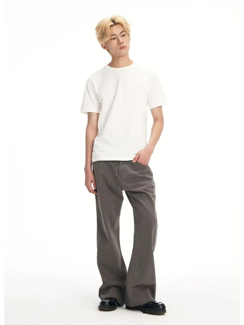 BIPOLAR Mild Retro Washed Distressed Cleanfir Straight Jeans