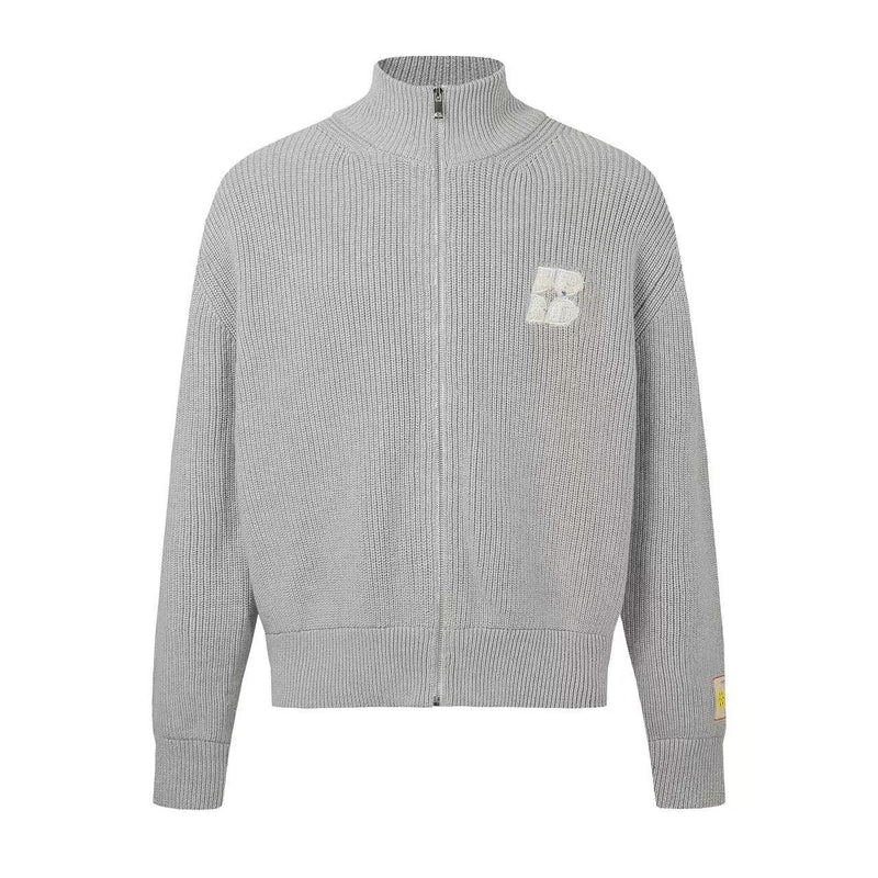 BIPOLAR Knitted Cardigan Zipper Jacket