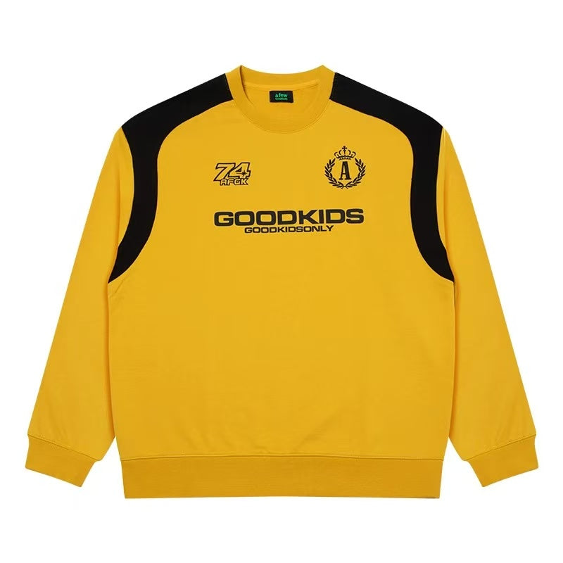 AFGK Retro Pullover Long-sleeve Sweatshirt