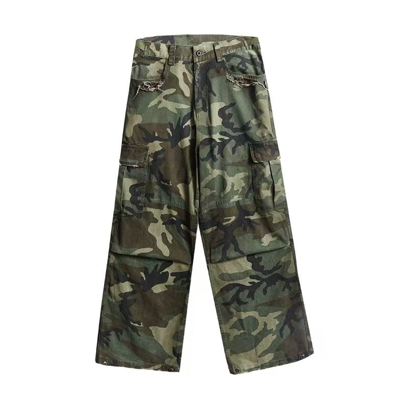REMEDY Retro Patchwork Camouflage Pants