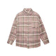 ICONSLAB Plaid Hem Long Sleeve T-shirt
