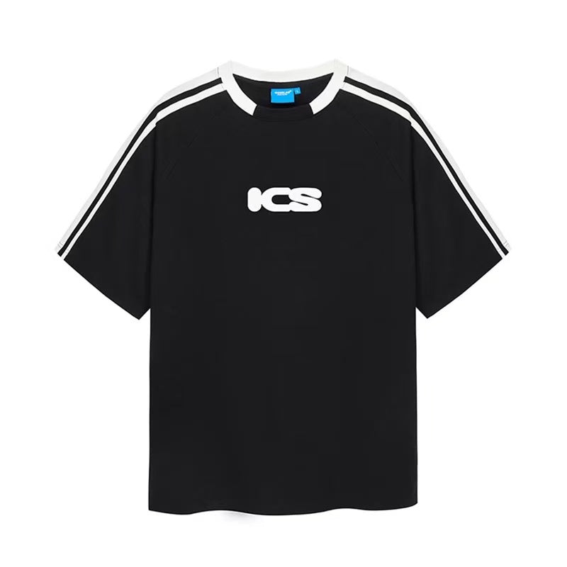 ICONSLAB Millennium Retro Strip Stitching T-shirts
