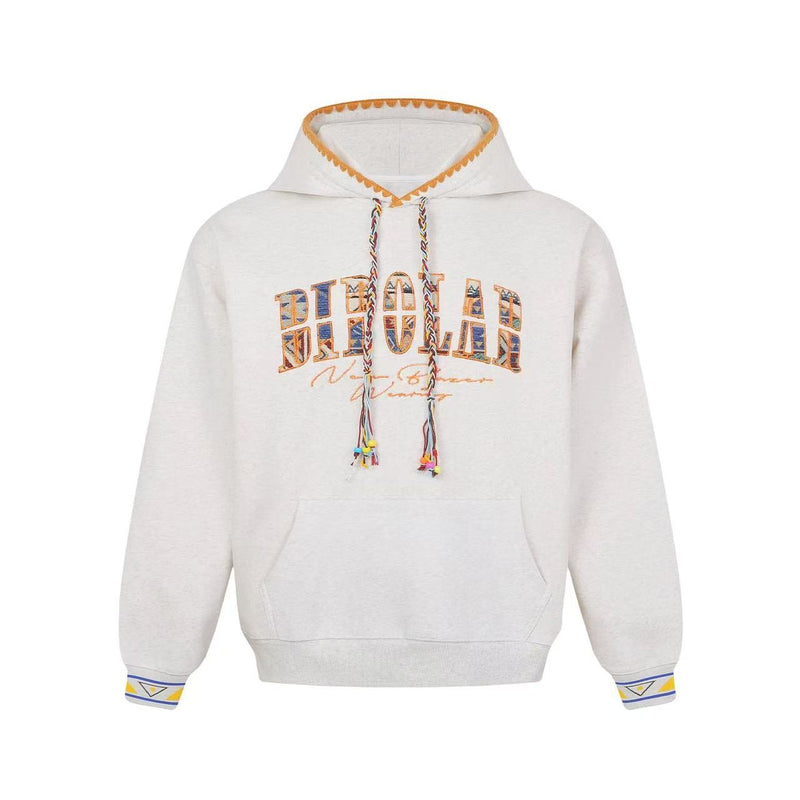 BIPOLAR Ethnic Style Patchwork Embroidery Hoodie