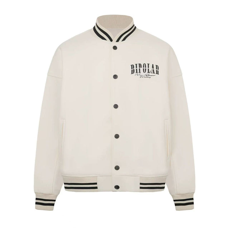 BIPOLAR  Basic Lettered Baseball Jersey