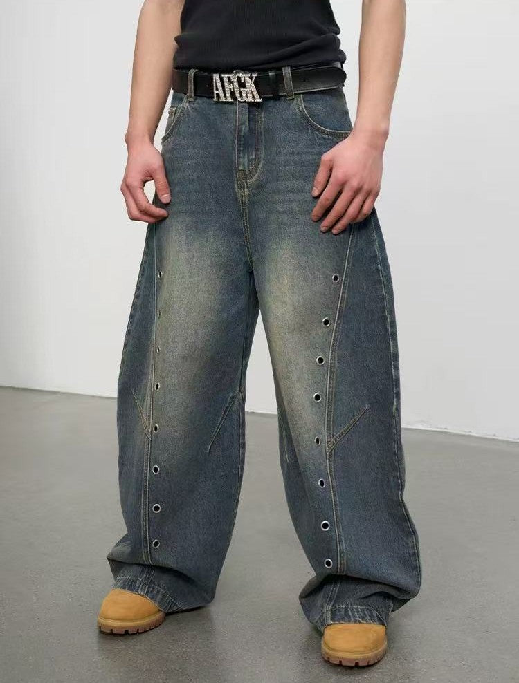 AFGK Air-eye Scimitar Washed Distressed Jeans