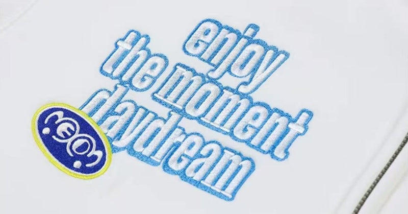 MEDM Blooming Star Embroidered Zipper Hoodie