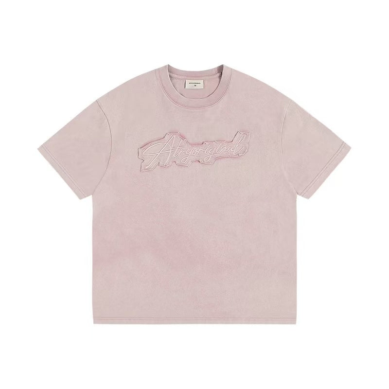 ATRY LOGO Washed Patch Embroidered T-shirt