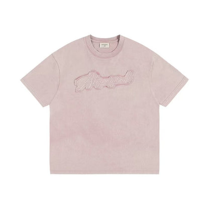 ATRY LOGO Washed Patch Embroidered T-shirt