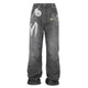 STK Vintage Distressed Wash 3D Badge Print Jeans