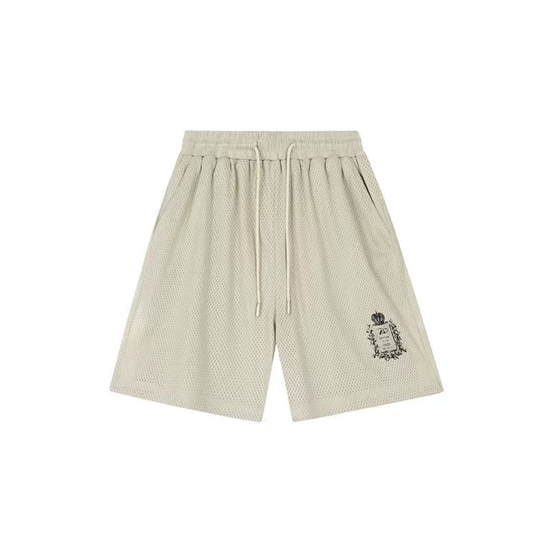 ACHOCK Logo Print Breathable Sports Shorts