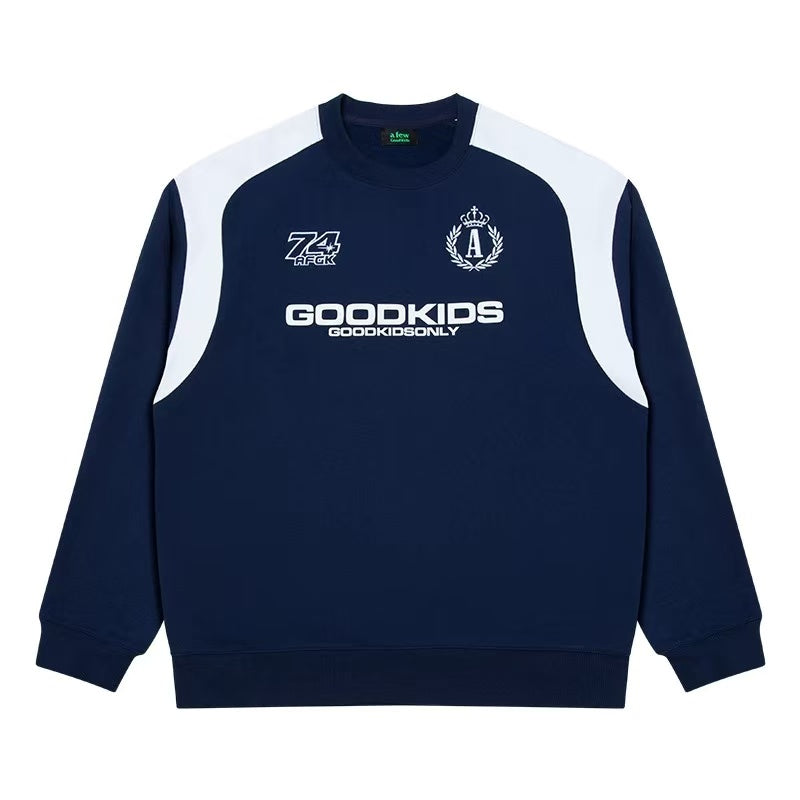 AFGK Retro Pullover Long-sleeve Sweatshirt