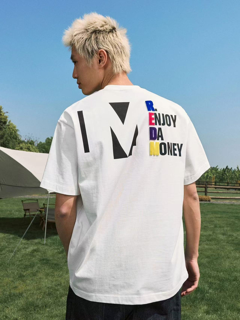 MEDM Silhouette Embroidered Short Sleeve T-Shirt