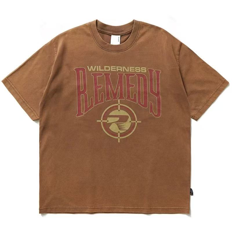 REMEDY Vintage Cowboy Logo Print Short-sleeve T-shirt
