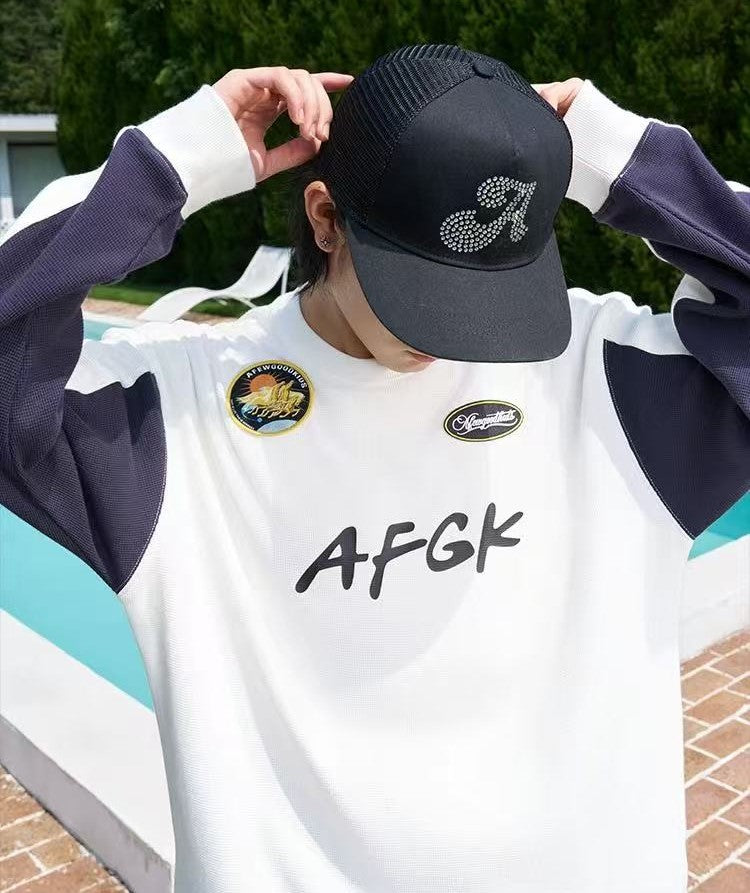 AFGK Badge Waffle Patch Long Sleeve Jersey