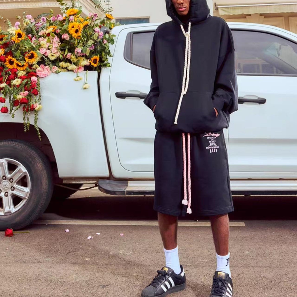 MEDM Hip Hop Drawstring Shorts