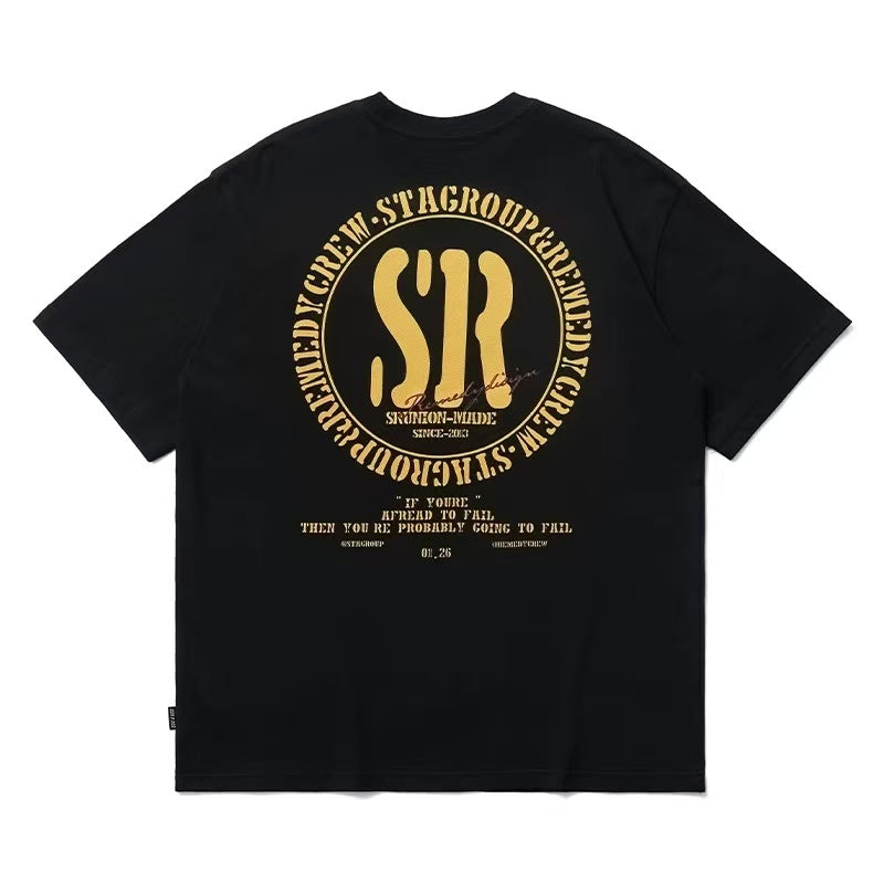 REMEDYxSTA Retro Logo Print Short-sleeve T-shirt