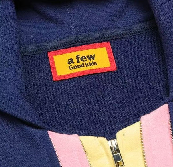 AFGK Colorful Multi Placket Cardigan Sweatshirt