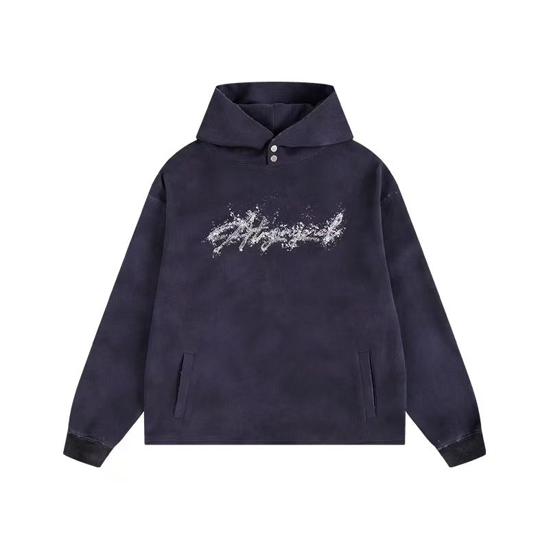 ATRY Wasteland Sand Embroidery Dirty Dyeing Sweatshirt