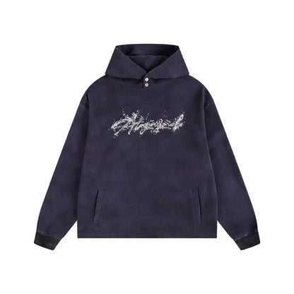 ATRY Wasteland Sand Embroidery Dirty Dyeing Sweatshirt