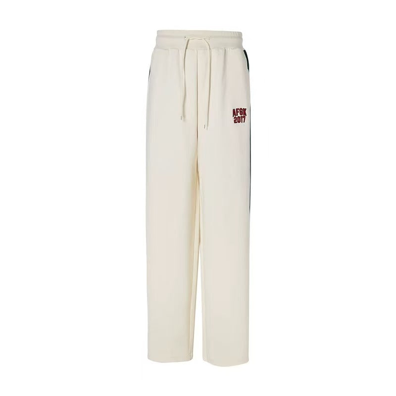AFGK Loose and Versatile Color Block Casual Trousers
