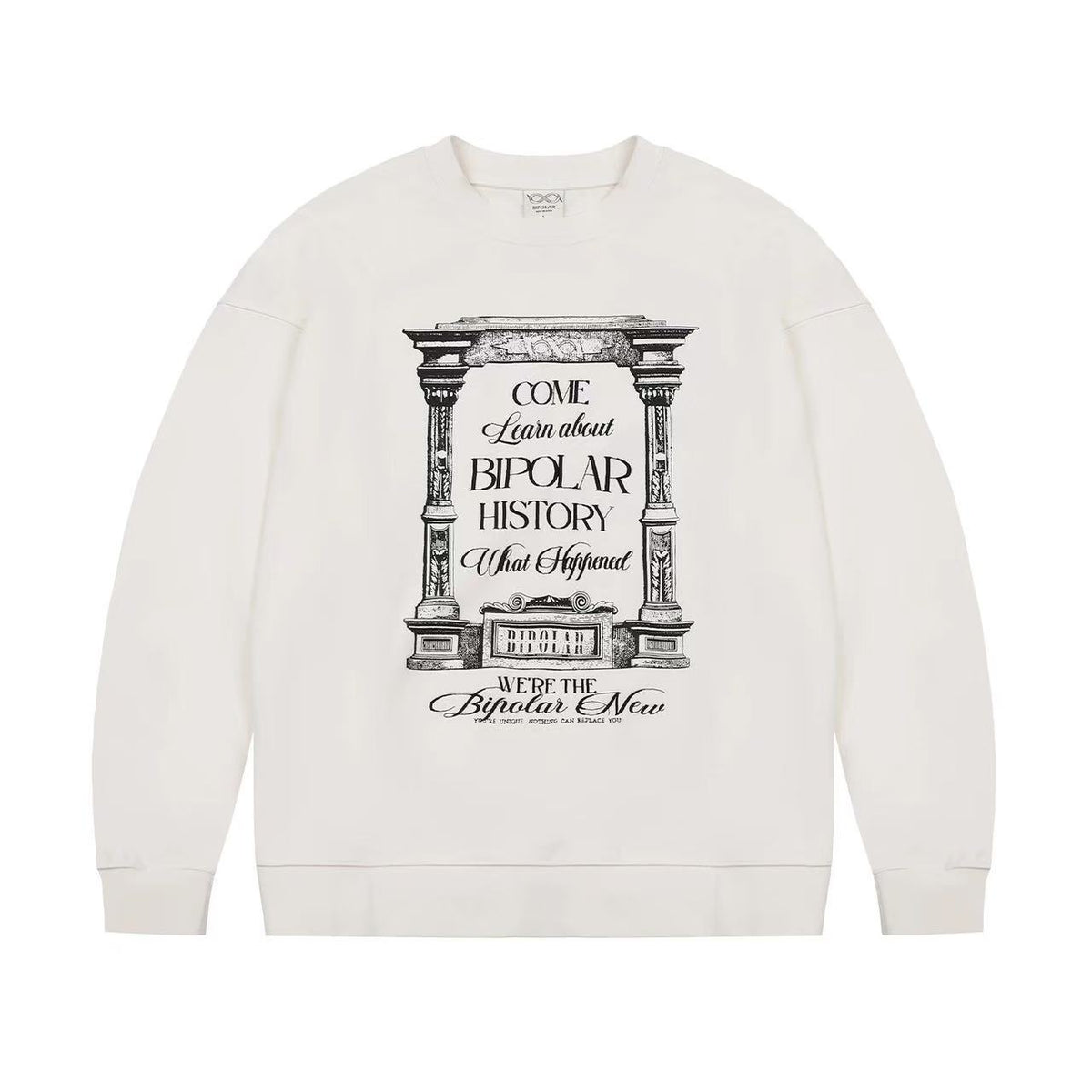 BIPOLAR Retro Street Hip Hop Crew Neck Sweatshirt