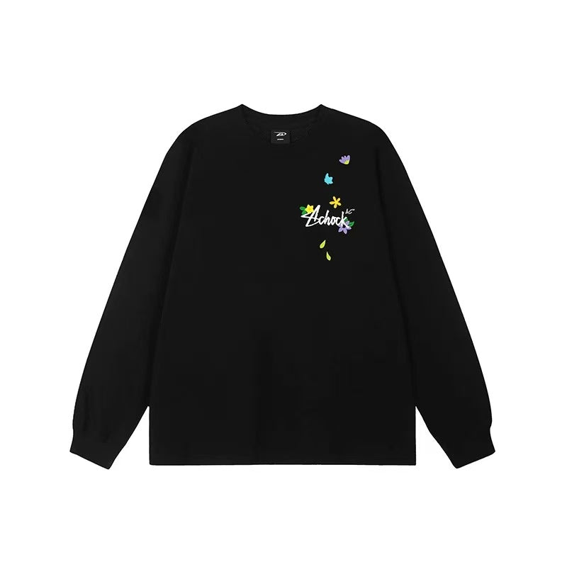 ACHOCK Small Flower Print Long-sleeve T-shirt
