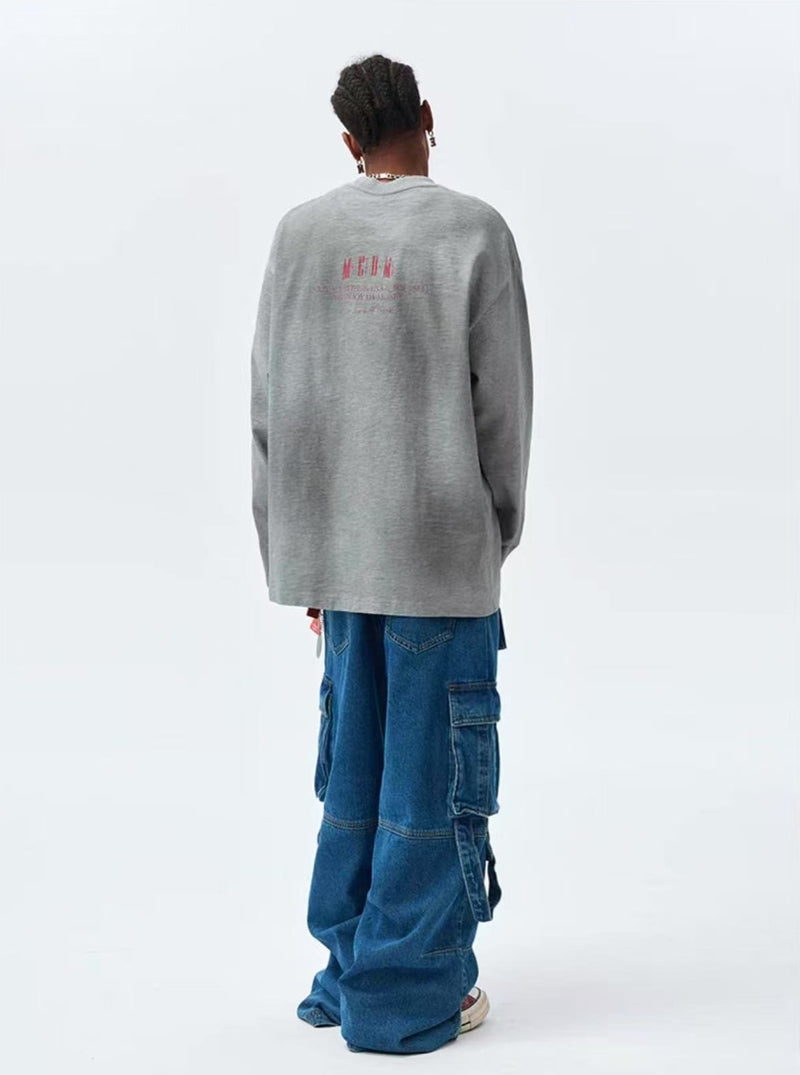 MEDM Spoof Oil Painting Long-sleeved T-shirt