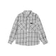 ATRY Checked Leather Logo Long Sleeve Shirt
