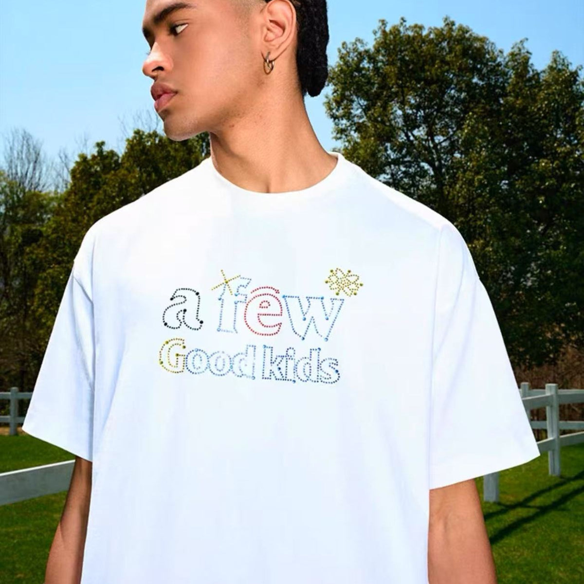 AFGK Neon Star Hot Diamond T-shirt