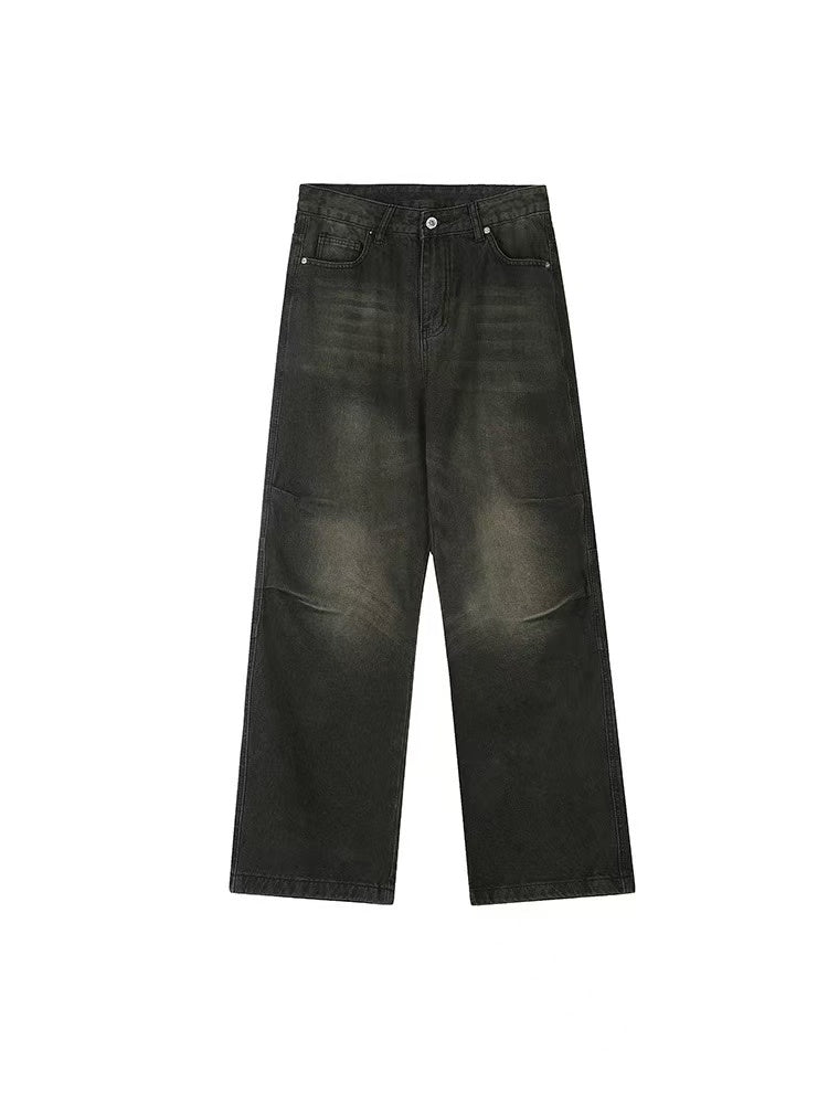 ACHOCK Retro Washed Fried Paratrooper Straight Jeans