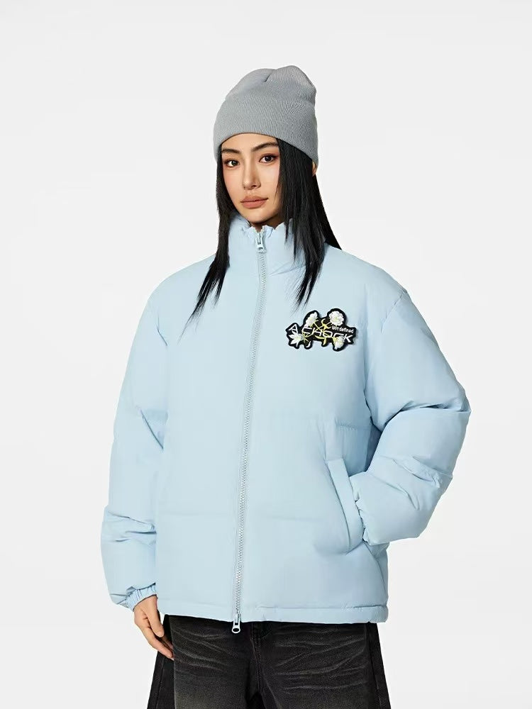 ACHOCK Logo Design Velcro Down Jacket