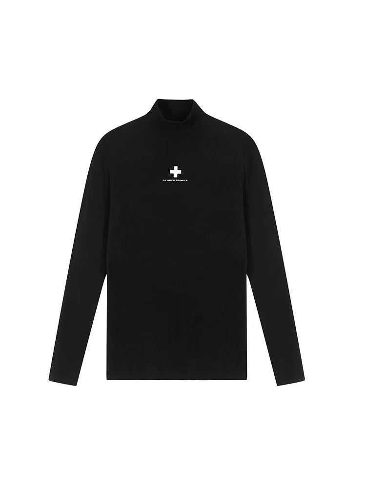 ACHOCK Half Turtleneck Slim Fit Long-sleeve T-shirt