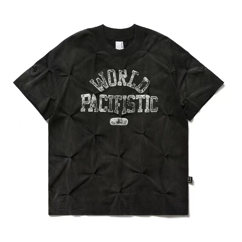 REMEDY Pleated Vintage Short-sleeve T-Shirt
