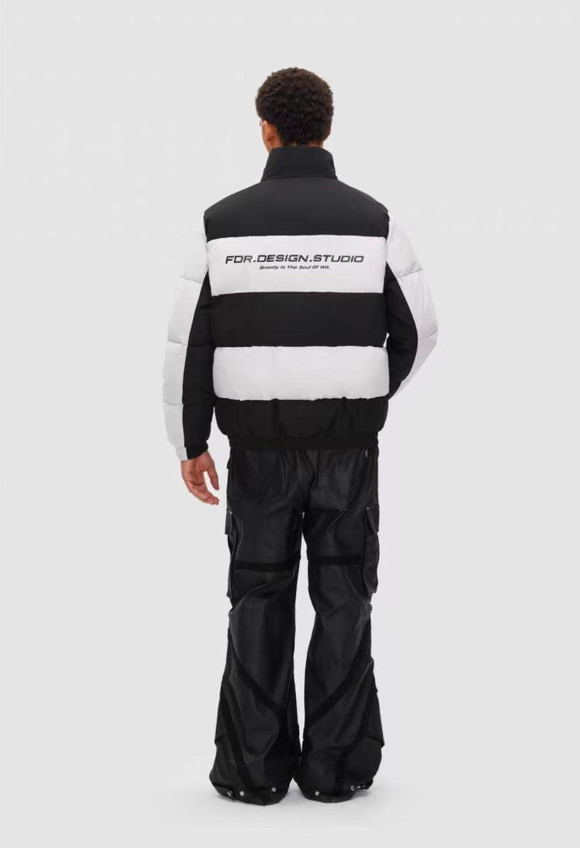 FDR Contrast Color Patchwork Cotton Jacket